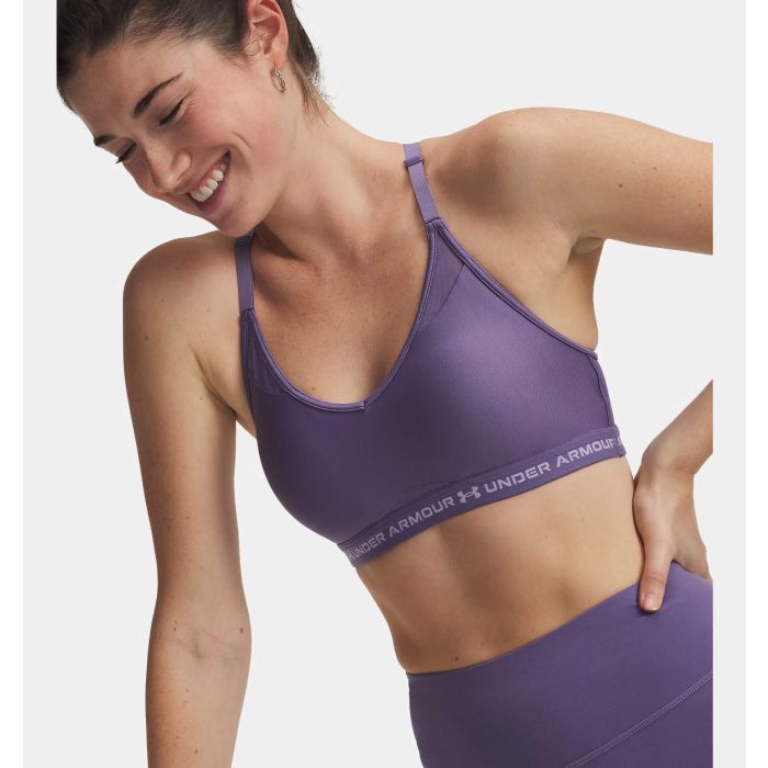 Under Armour CROSSBACK LOW BRA, ženski top, ljubičasta