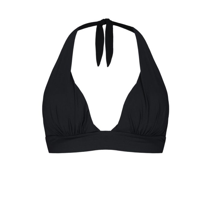 Barts SOLID TRIANGLE HALTER, ženski kupaći gornji dio, crna