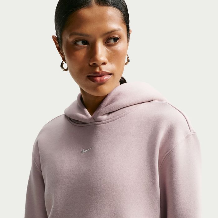 Nike W NK STDO FLC MW STD PO HDY, ženski duks, roza