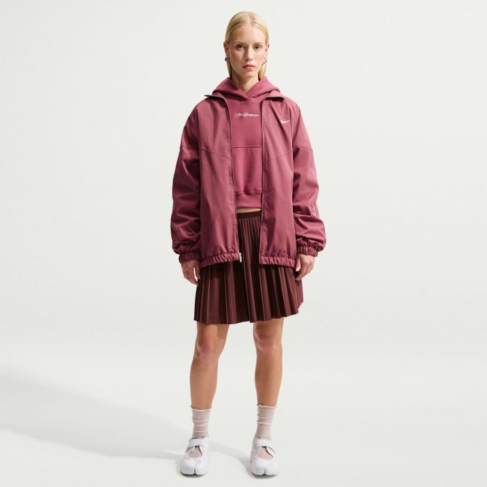 Nike W NK STDO FLC MW CRP SCLOP HDY, ženski duks, roza