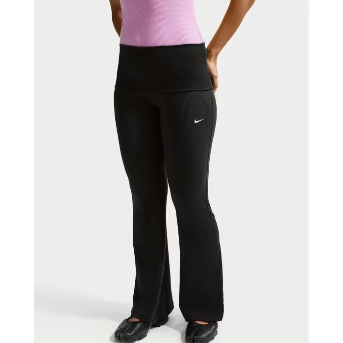 Nike W NSW CHILL KNIT RIB PANT, ženski donji dio trenerke, crna