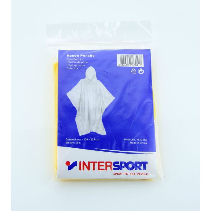 Intersport RAIN PONCHO, muška jakna za kišu, žuta Intersport