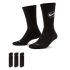 Nike U NK ED CREW BBALL 3PR, čarape, crna