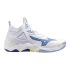 Mizuno WAVE MOMENTUM 3 MID, muške patike za odbojku, bijela