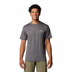 Columbia KWICK HIKE BACK GRAPHIC SS TEE, muška majica za planinarenje, siva