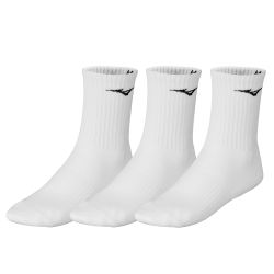 Mizuno TRAINING 3P SOCKS, čarape za trčanje, bijela