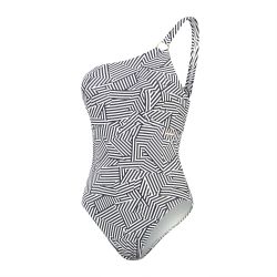 Speedo SPDSCU ASYMTRC PRNT 1PC AF, ženski kupaći, crna