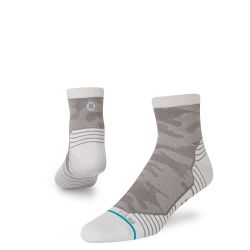 Stance KLICKS QTR, čarape za trčanje, siva