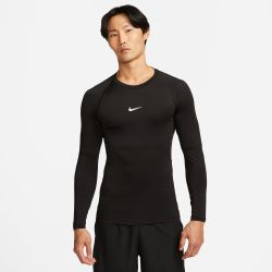 Nike M NP DF TIGHT TOP LS, muška majica dugi rukav za fitnes, crna