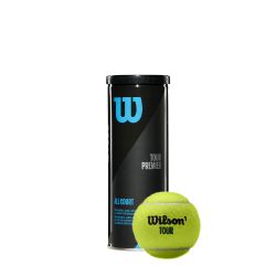 Wilson TOUR PREMIER ALL CT 3 BALL CAN, lopta za tenis, crna
