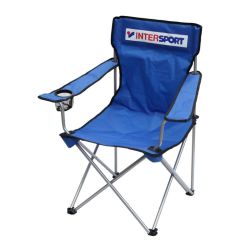 Intersport ARM CHAIR INTERSPORT LOGO, stolica kamp, plava