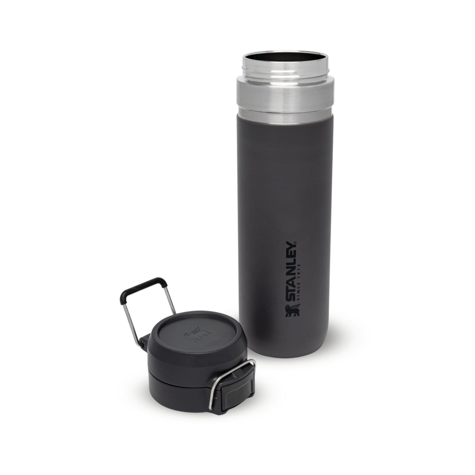 Stanley QUICK FLIP WATER BOTTLE 0,7L, alu termos boca kamp, siva