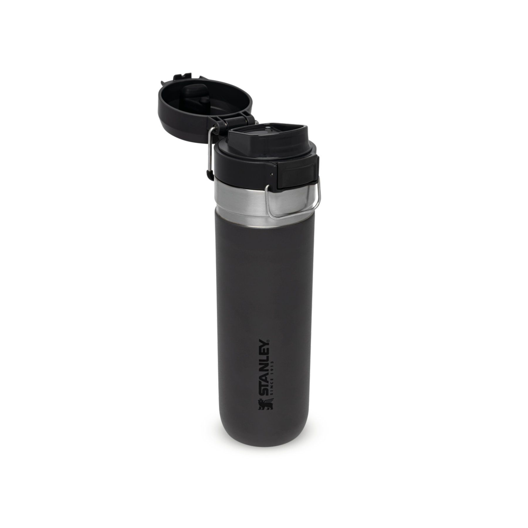 Stanley QUICK FLIP WATER BOTTLE 0,7L, alu termos boca kamp, siva