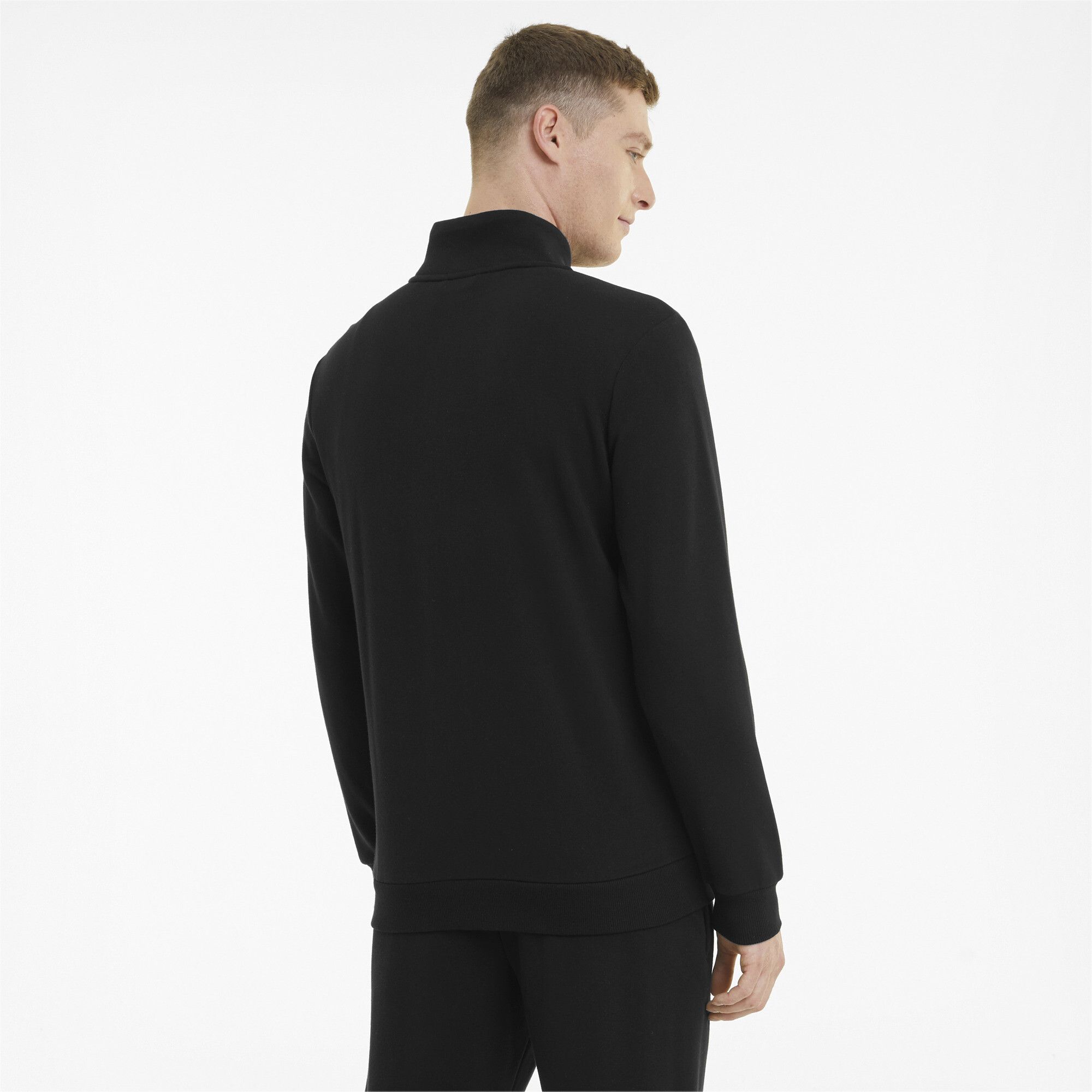 Puma ESS TRACK JACKET TR, muški duks bez kapuljače, crna