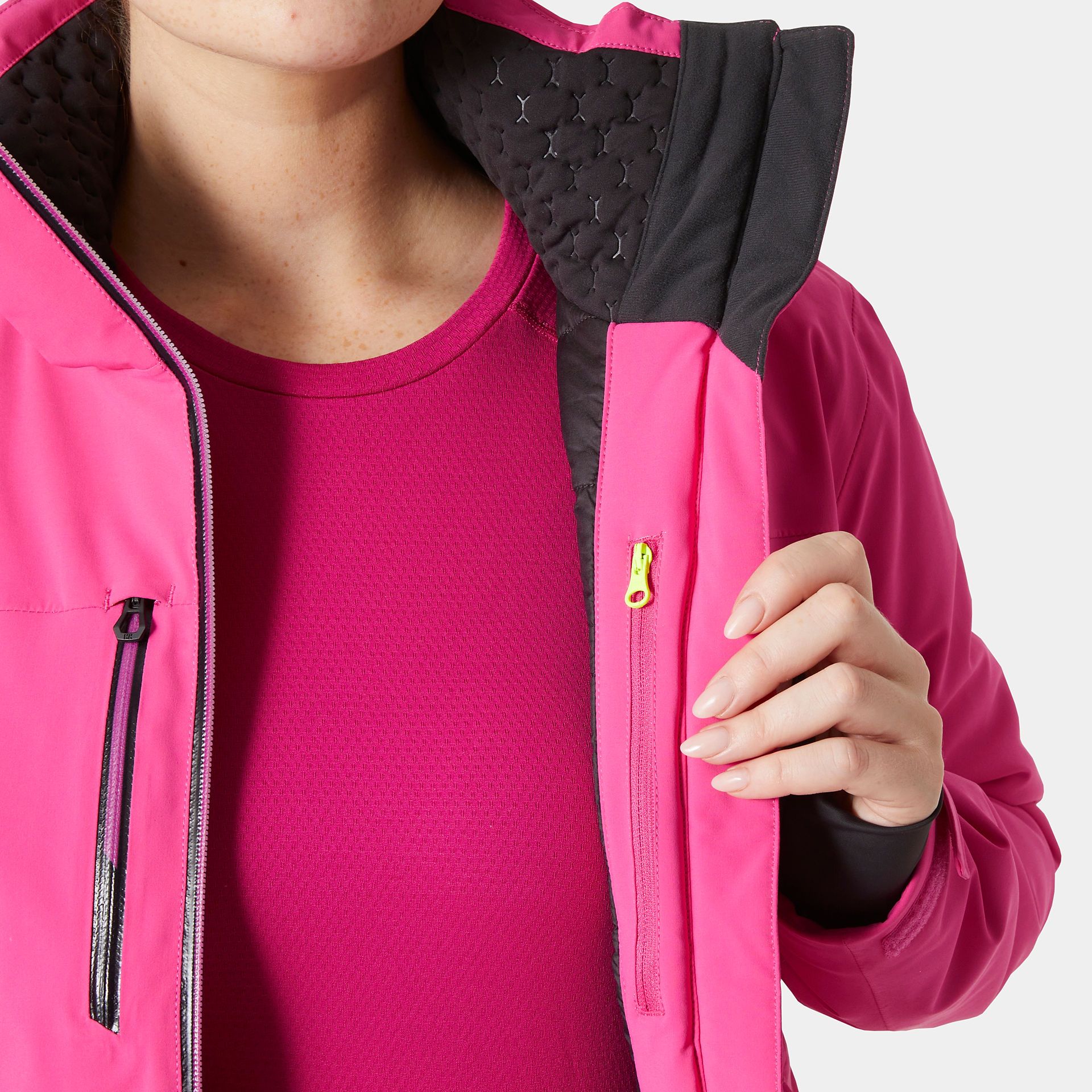 Helly Hansen W ALPHELIA LIFALOFT JACKET, ženska jakna za skijanje, roza