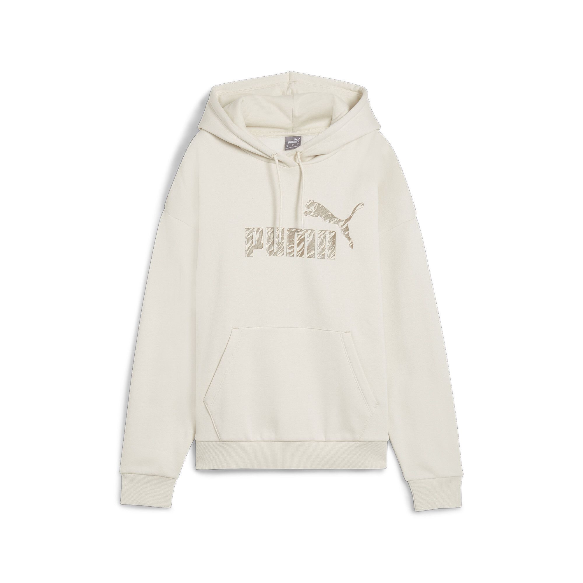 Puma ESS+ ANIMAL HOODIE FL, ženski duks, bijela
