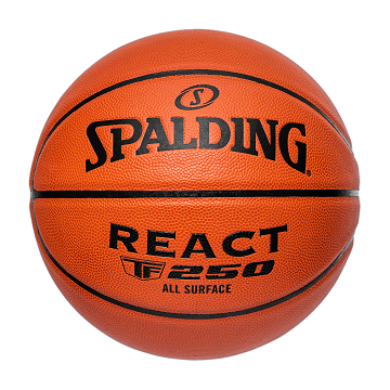 Spalding TF-250 REACT, lopta za košarku, narandžasta
