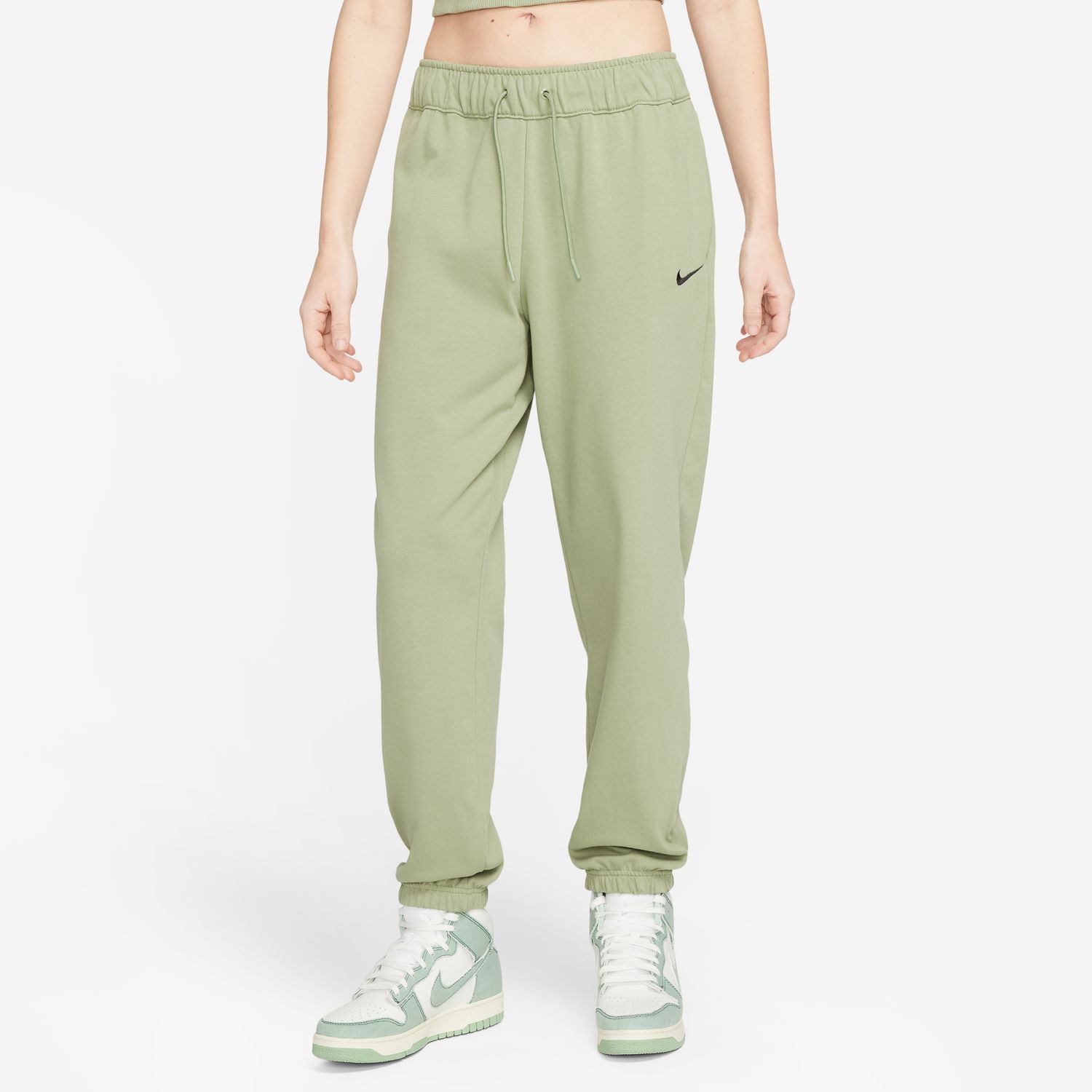 Nike W NSW JRSY EASY JOGGER, ženske pantalone, zelena