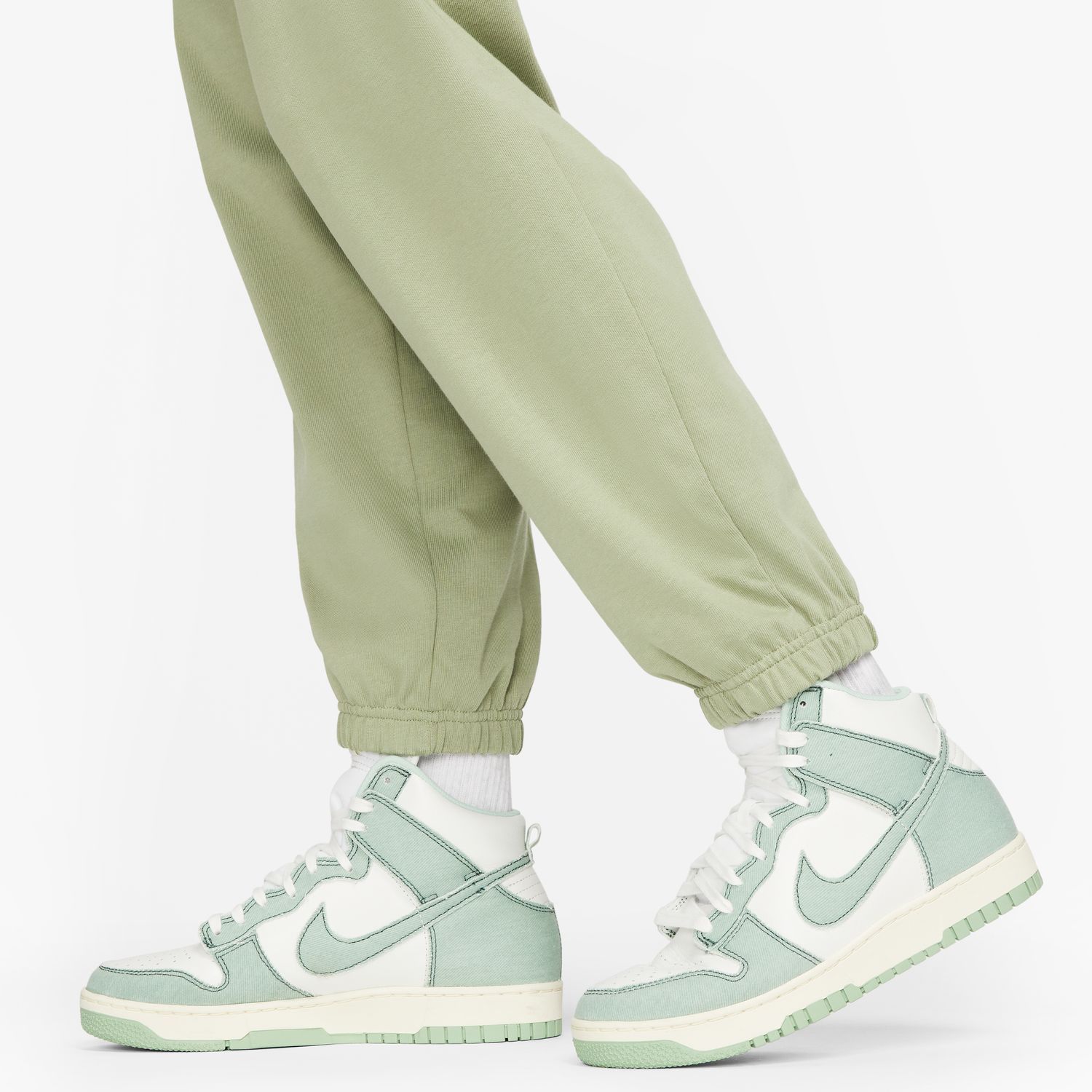 Nike W NSW JRSY EASY JOGGER, ženske pantalone, zelena