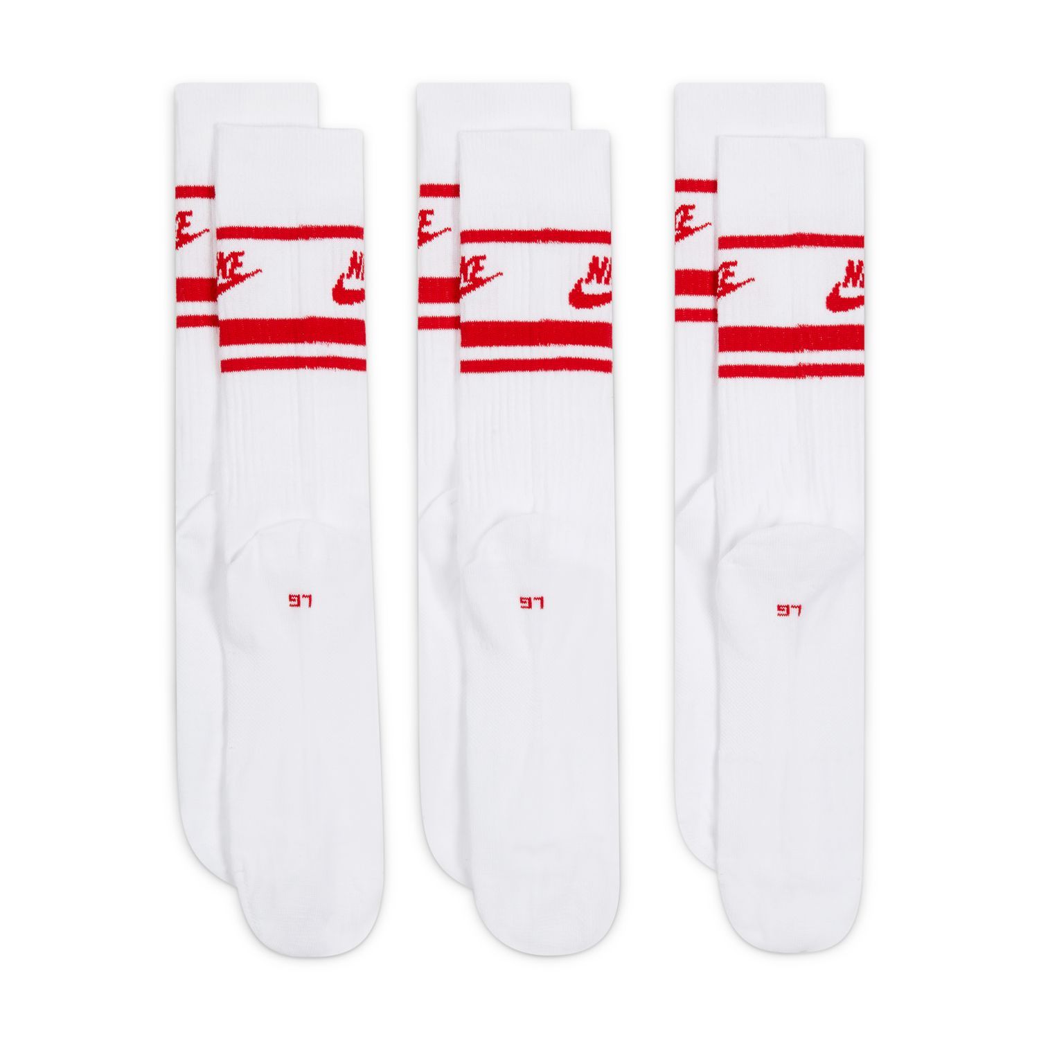 Nike U NK NSW EVERYDAY ESSENTIAL CR, čarape, crvena