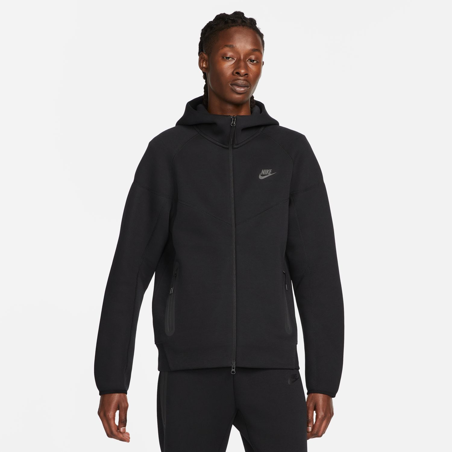 Nike M NK TCH FLC FZ WR HOODIE mu ki duks crna Intersport