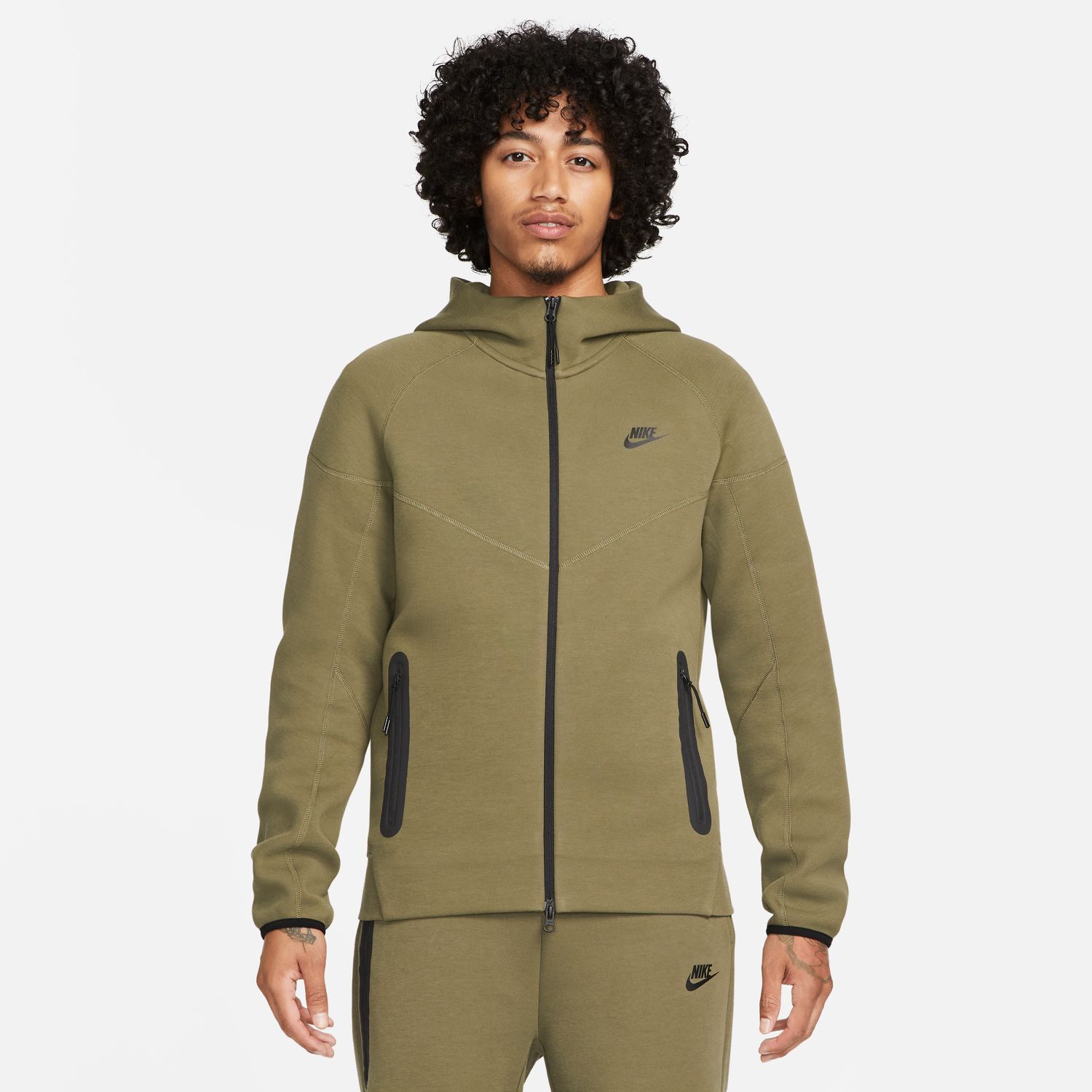 Nike M NK TCH FLC FZ WR HOODIE mu ki duks crna Intersport