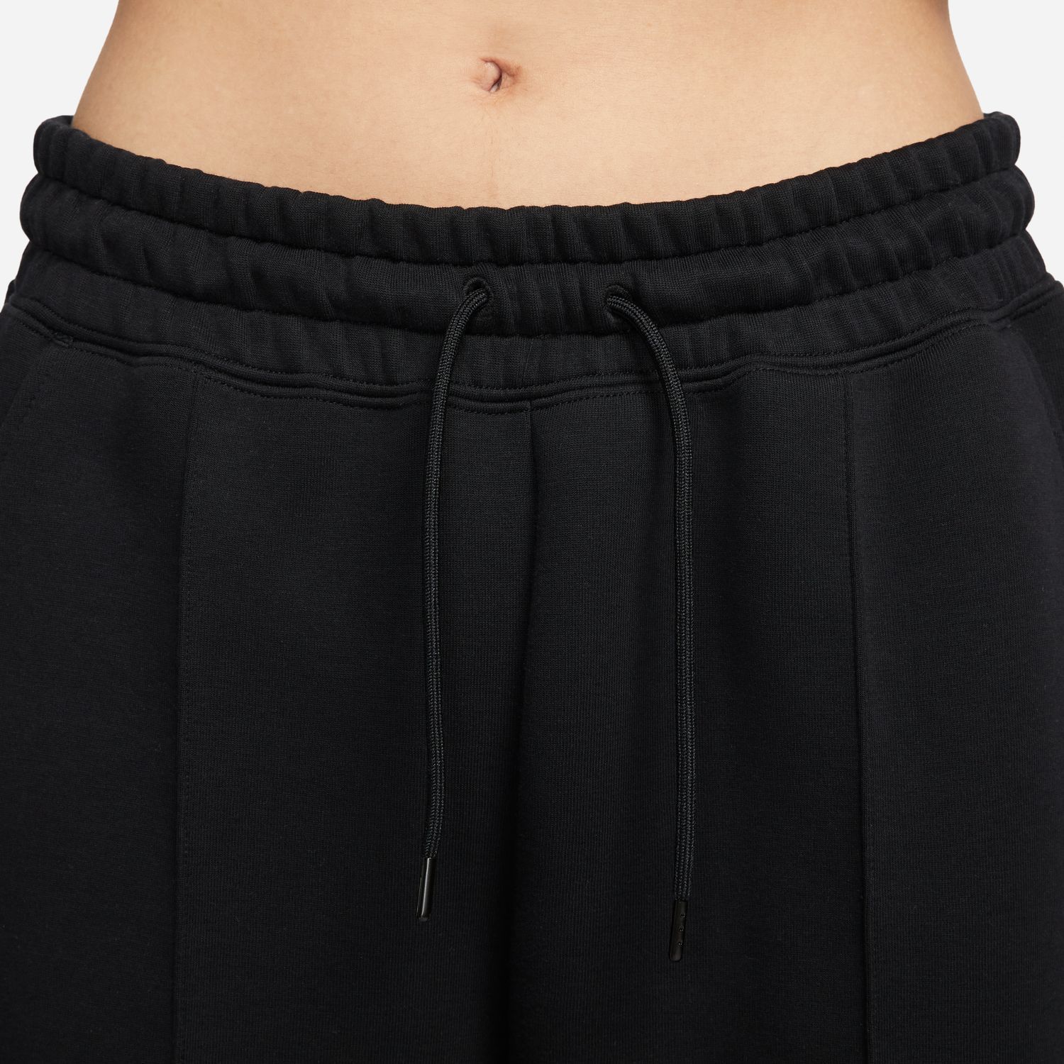 Nike W NSW TCH FLC MR JGGR, ženske pantalone, crna