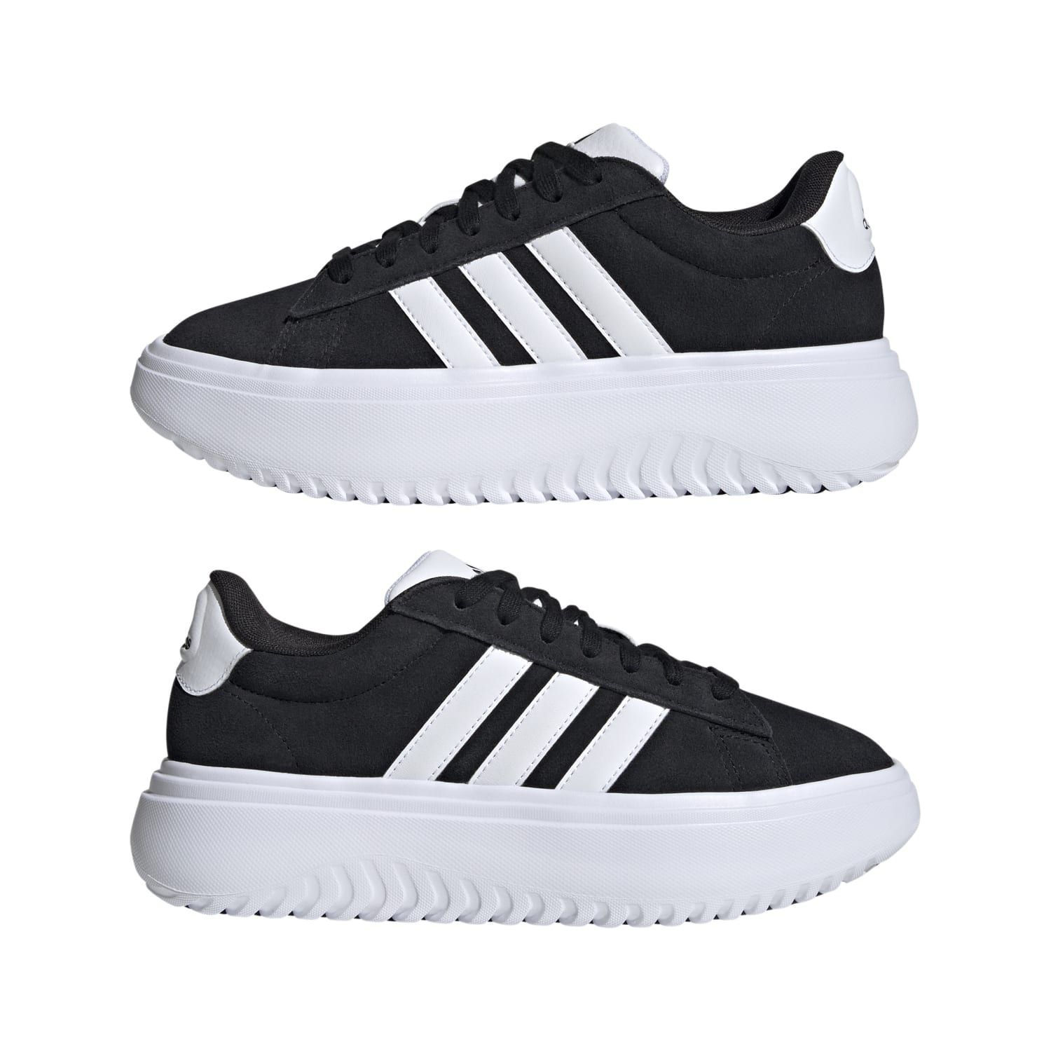 Adidas GRAND COURT PLATFORM SUEDE, ženske patike za slobodno vrijeme, crna