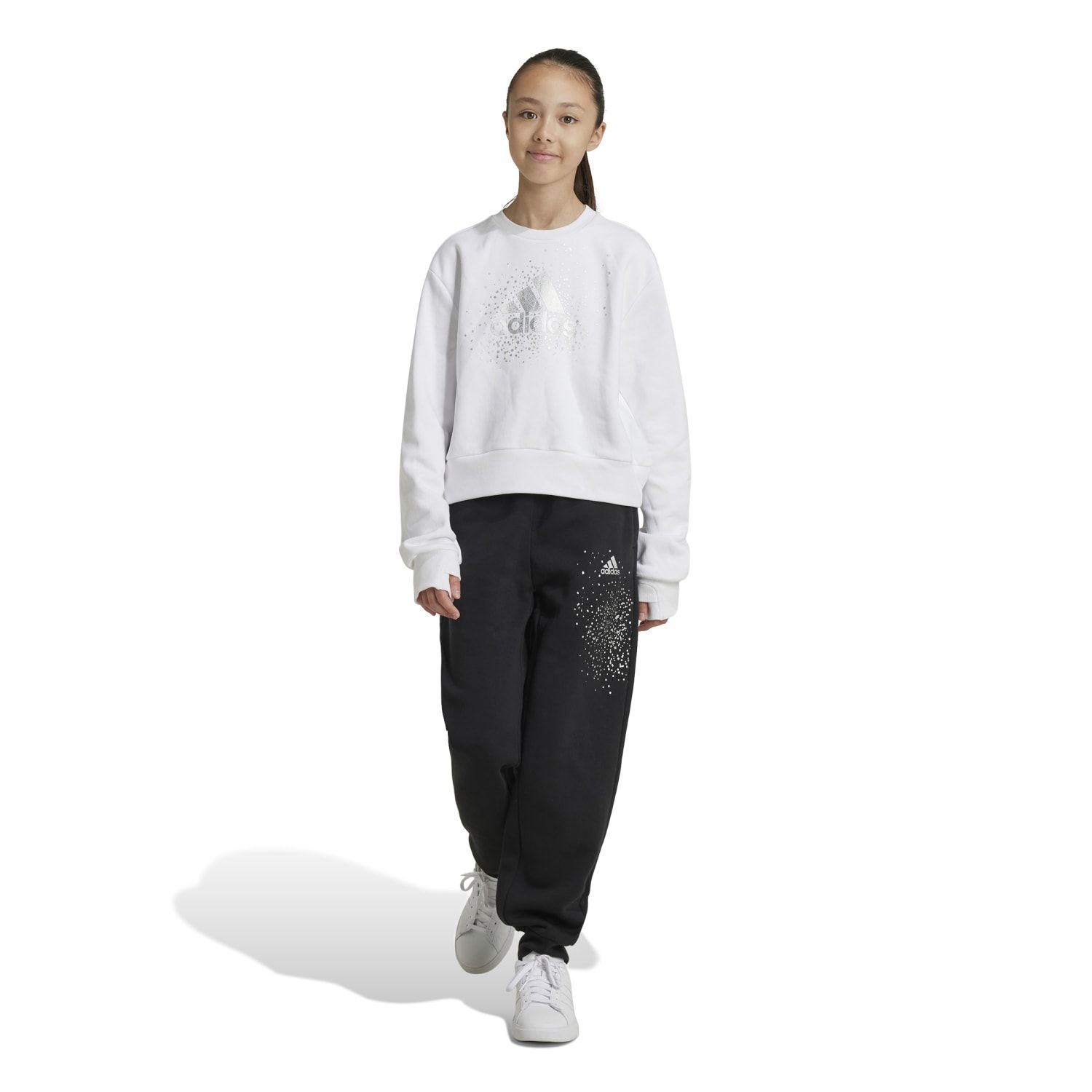 Adidas JG ICE PANT, dječije pantalone, crna