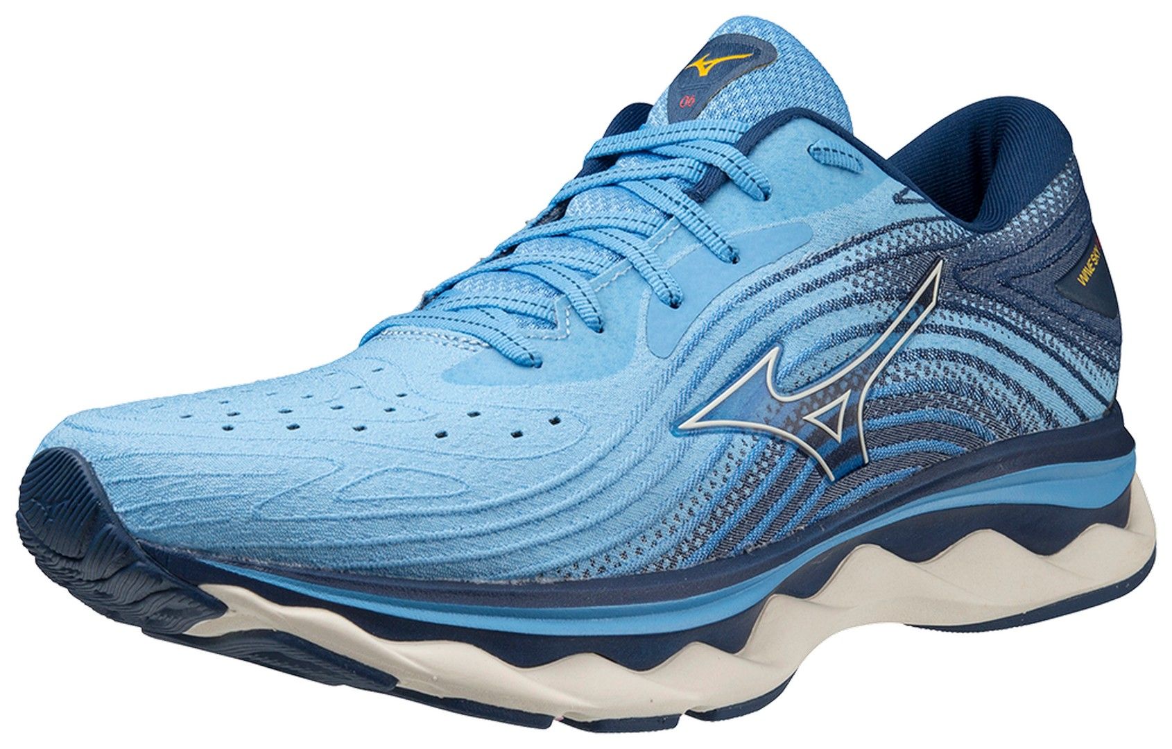 Mizuno WAVE SKY 6 mu ke patike za tr anje plava Intersport