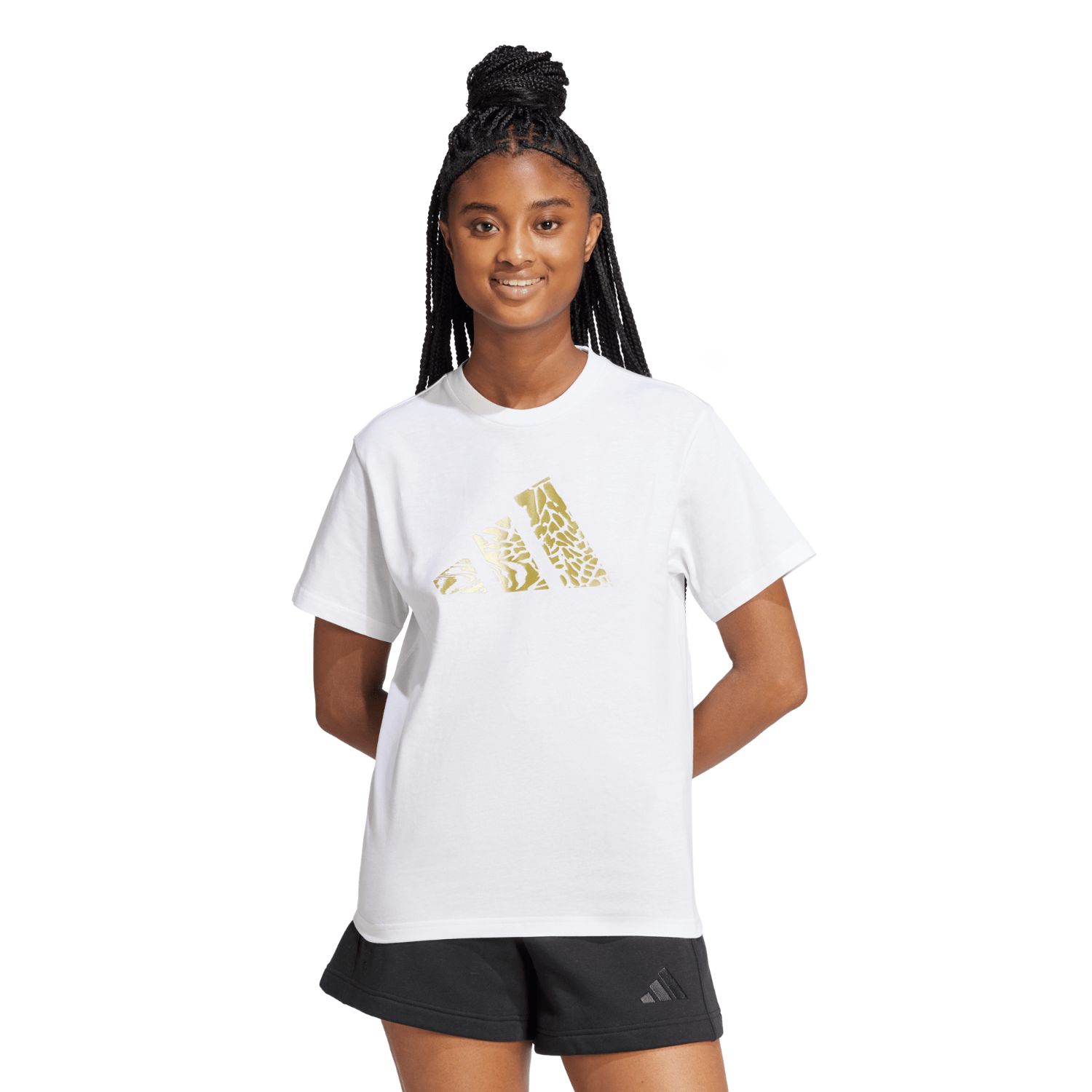 Adidas W T MET TEE, ženska majica, bijela