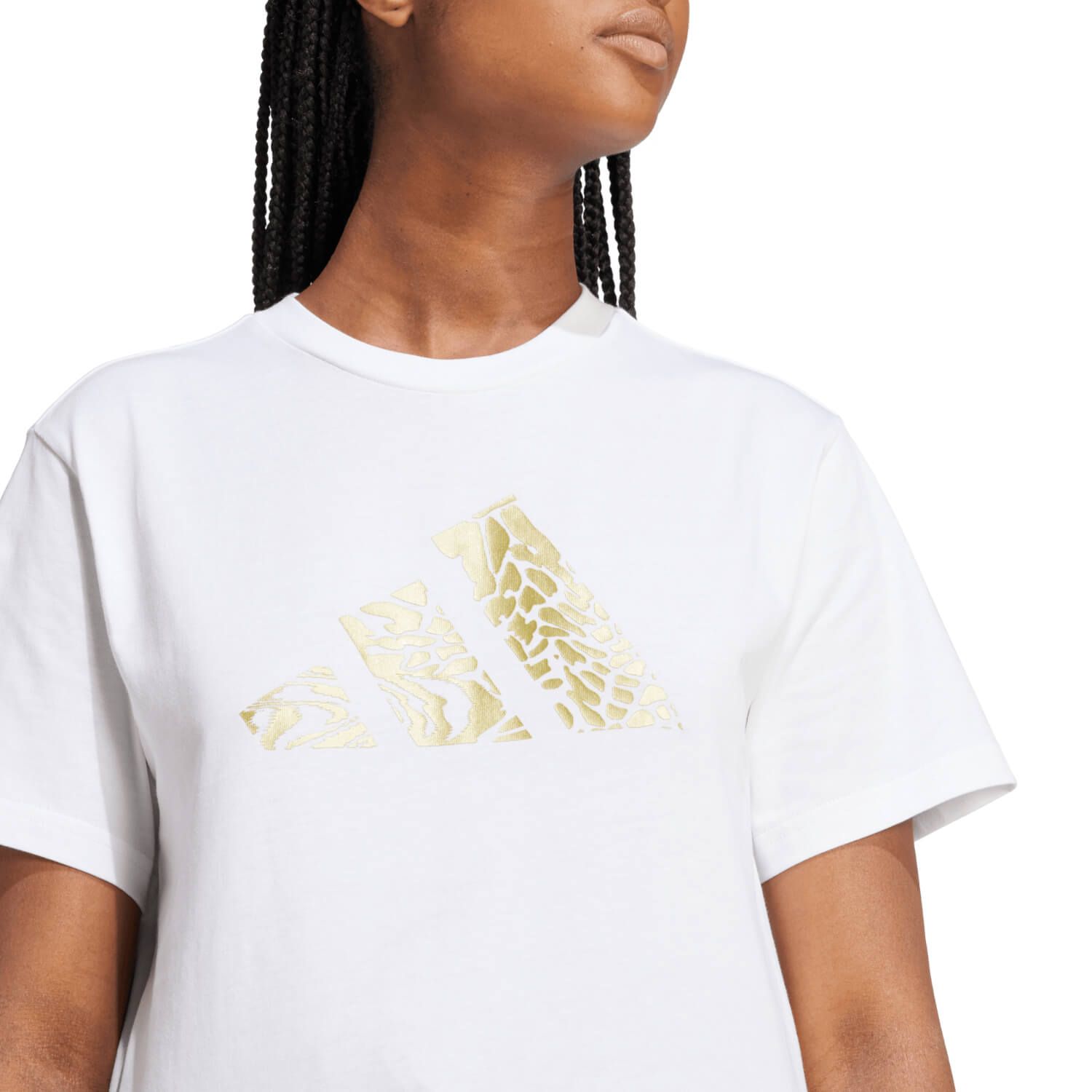 Adidas W T MET TEE, ženska majica, bijela