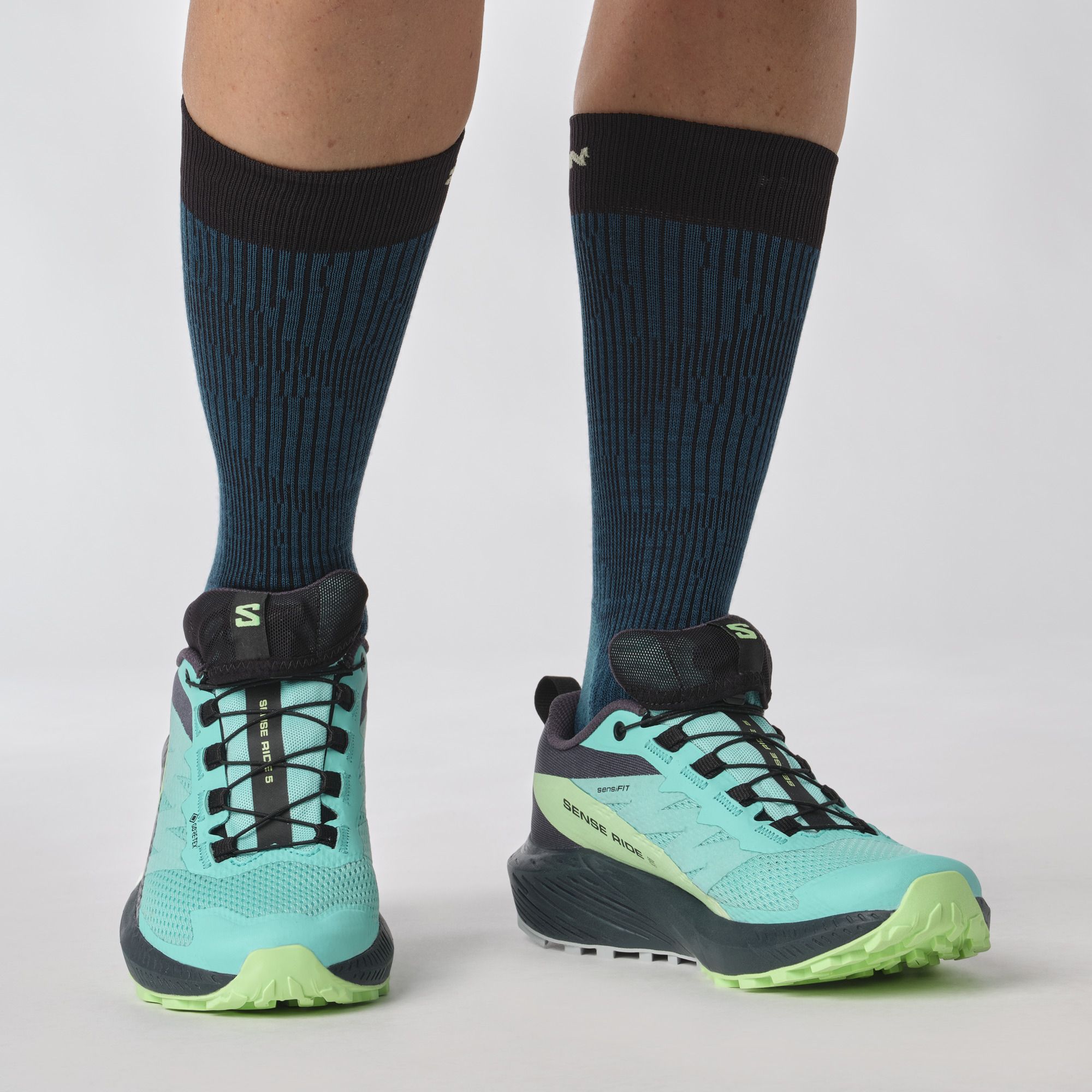 Salomon SENSE RIDE 5 GTX W enske patike za trail tr anje plava