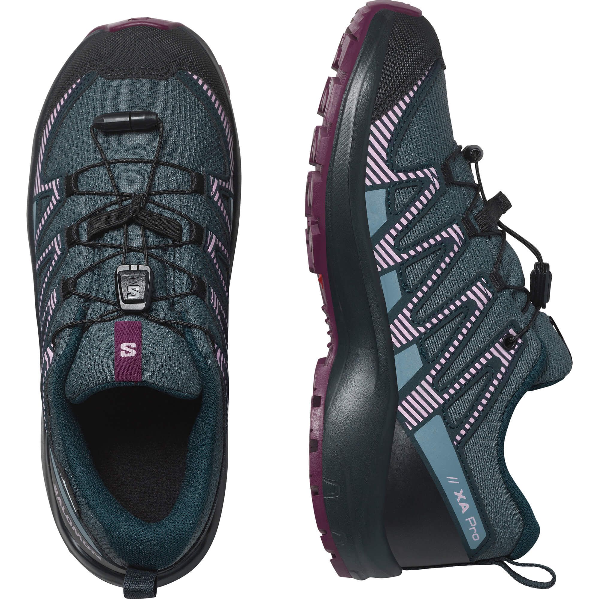 Salomon XA PRO V8 CSWP J, dječije cipele za planinarenje, siva