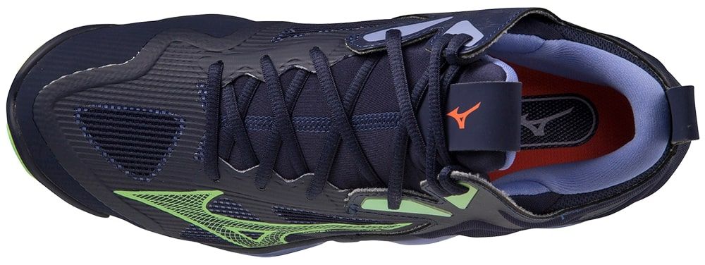 Mizuno WAVE MOMENTUM 3 MID, muške patike za odbojku, crna