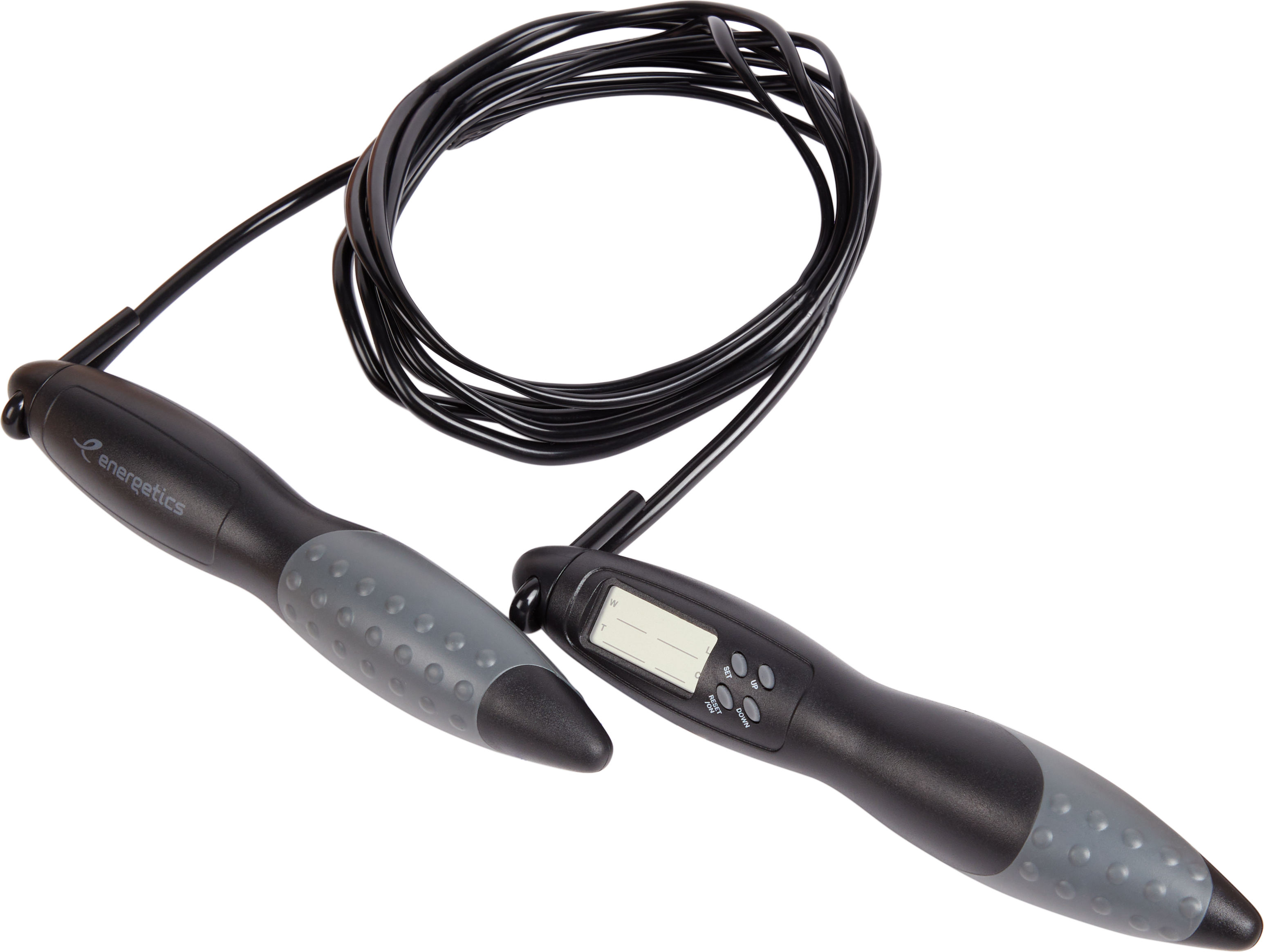 Energetics DIGITAL JUMP ROPE, ručka za vijaču, crna