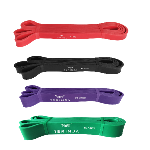 Terinda POWER BAND LATEX, fitnes traka, crna