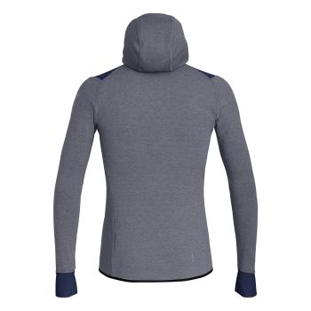 Salewa PUEZ 2 DRY M L/S HOOD FZ TEE, muški duks za planinarenje, plava