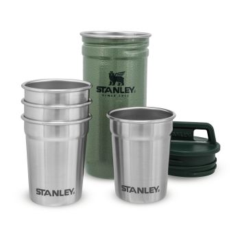 Stanley ADVENTURE NESTING SHOT GLASS SET, alu termos boca kamp, zelena