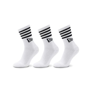 New Era STRIPE CREW ONE, čarape za fitnes, bijela