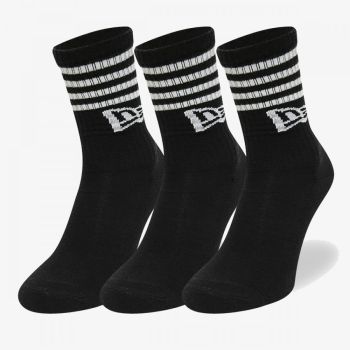 New Era STRIPE CREW ONE, čarape za fitnes, crna