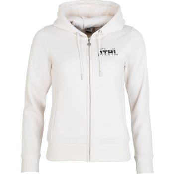 Russell Athletic ZIP THROUGH HOODY, ženski duks, bijela