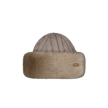 Barts FUR CABLE BANDHAT, ženska kapa, braon