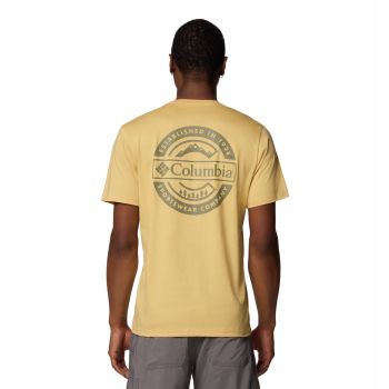 Columbia RAPID RIDGE BACK GRAPHIC TEE II, muška majica za planinarenje, žuta