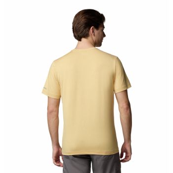 Columbia KWICK HIKE GRAPHIC SS TEE, muška majica za planinarenje, žuta