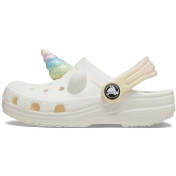 Crocs CLASSIC I AM RAINBOW UNICORN CLOG T, dječije papuče, bež