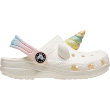 Crocs CLASSIC I AM RAINBOW UNICORN CLOG T, dječije papuče, bež