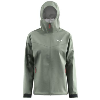 Salewa PUEZ 2.5L PTX JACKET W, ženska jakna a planinarenje, zelena
