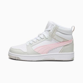 Puma REBOUND V6 MID JR, dječije patike za slobodno vrijeme, bijela