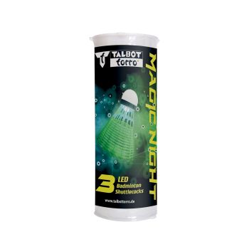 Talbot Torro MAGIC NIGHT LED, lopta za badminton, zelena